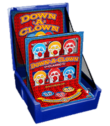DOWN A CLOWN  CARNIVAL GAME