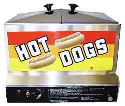 Hot dog steamer