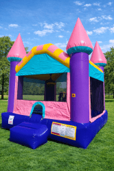 13x14 pink purple glitter castle