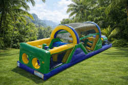 42FT OBSTACLE COURSE LIME GREEN